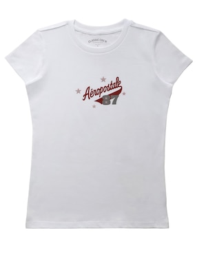 Playera manga corta Aéropostale cuello redondo para mujer