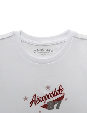 Playera manga corta Aéropostale cuello redondo para mujer