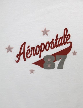 Playera manga corta Aéropostale cuello redondo para mujer