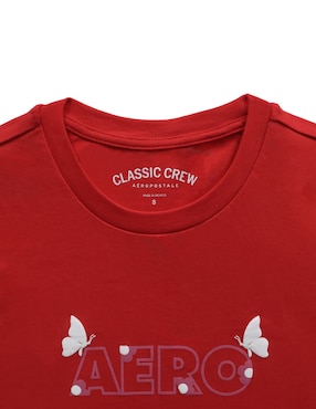 Playera manga corta Aéropostale ropa cuello redondo para mujer