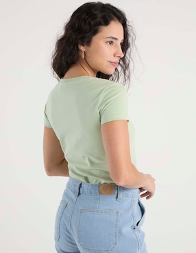 Playera manga corta Aero Classic Crew cuello redondo para mujer