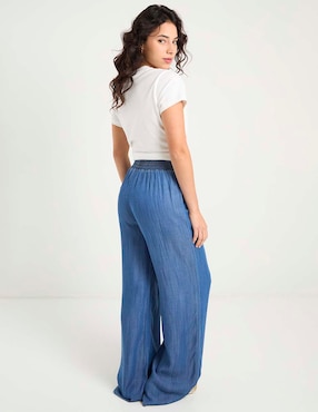 Jeans relaxed wide leg a la cintura Aéropostale para mujer