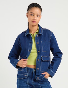 Chamarra denim Aéropostale de mezclilla para mujer