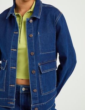 Chamarra denim Aéropostale de mezclilla para mujer