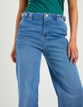 Jeans amplio cintura Aéropostale para mujer