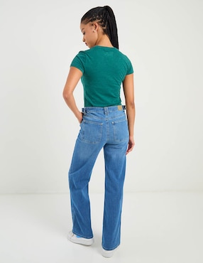 Jeans amplio cintura Aéropostale para mujer