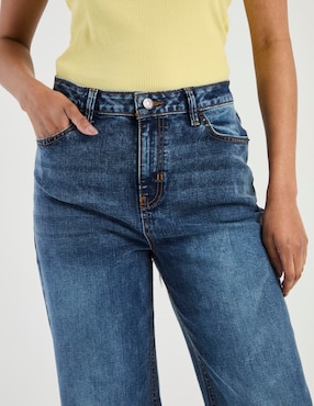 Jeans wide leg cintura alta Aéropostale para mujer