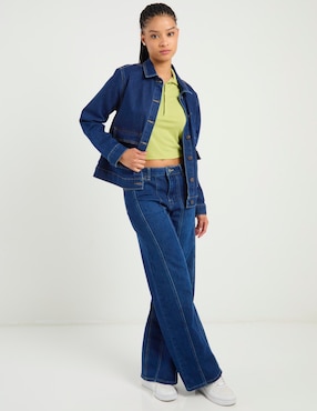Jeans wide leg Aéropostale a la cintura para mujer
