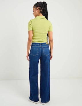 Jeans wide leg Aéropostale a la cintura para mujer
