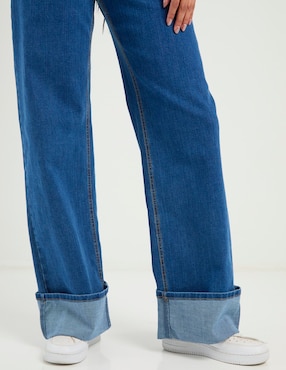 Jeans wide leg a la cintura Aéropostale para mujer