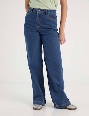 Jeans wide leg a la cintura Aéropostale para mujer