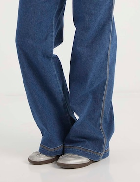 Jeans wide leg a la cintura Aéropostale para mujer
