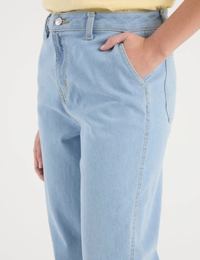 Jeans straight cintura media Aéropostale para mujer