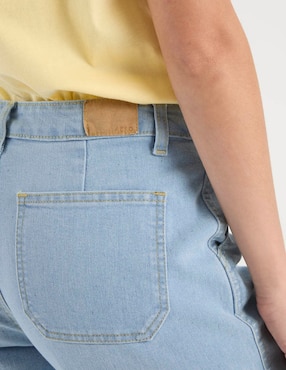 Jeans straight cintura media Aéropostale para mujer