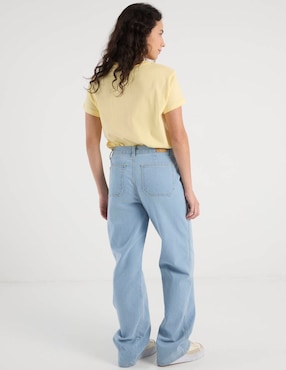 Jeans straight cintura media Aéropostale para mujer