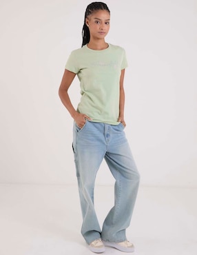 Playera manga corta Aéropostale cuello redondo para mujer