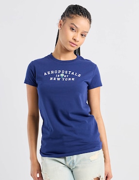 Playera manga corta Aéropostale cuello redondo para mujer