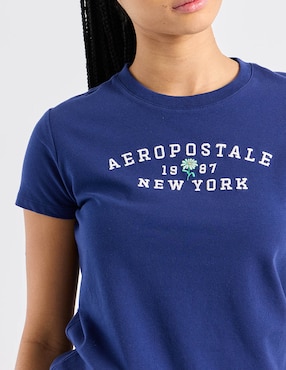 Playera manga corta Aéropostale cuello redondo para mujer