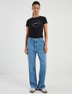 Playera manga corta Aéropostale cuello redondo para mujer