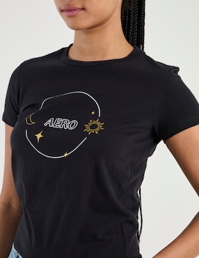 Playera manga corta Aéropostale cuello redondo para mujer