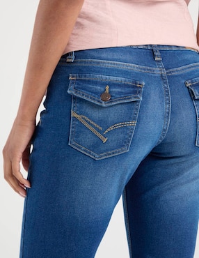 Jeans slim cintura baja Aéropostale para mujer