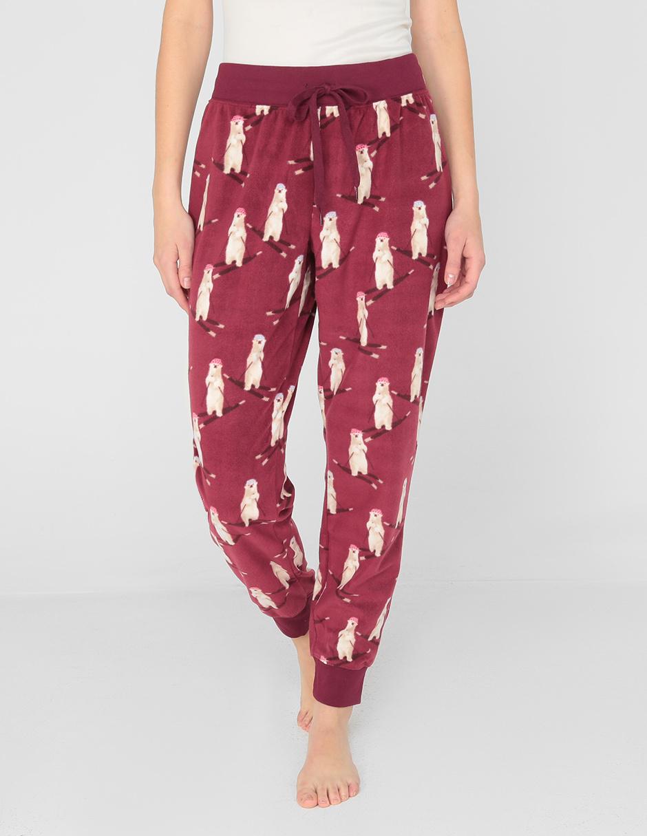 Pantalón pijama Aéropostale vino con diseño gráfico en Liverpool