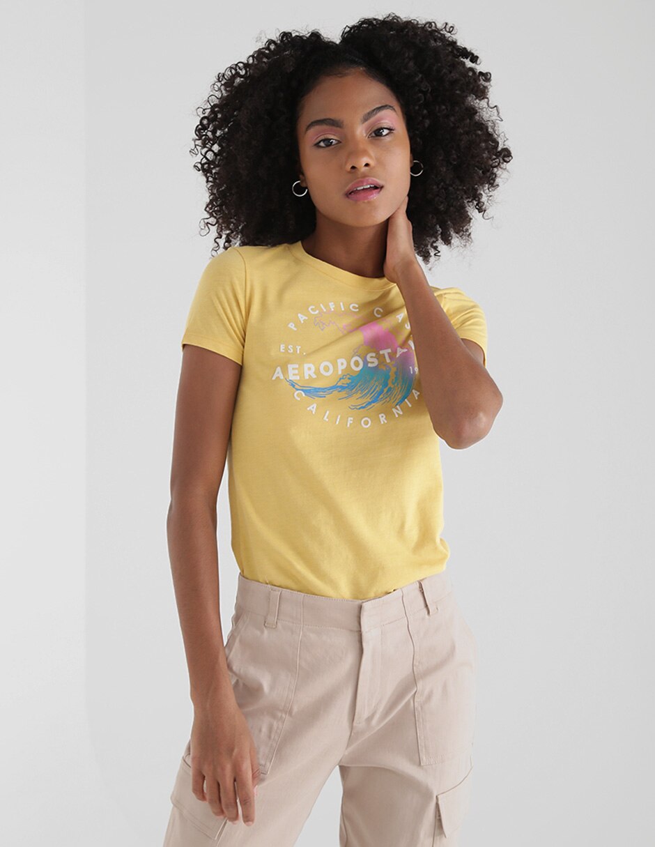 Playera Aéropostale cuello redondo estampada para mujer en Liverpool