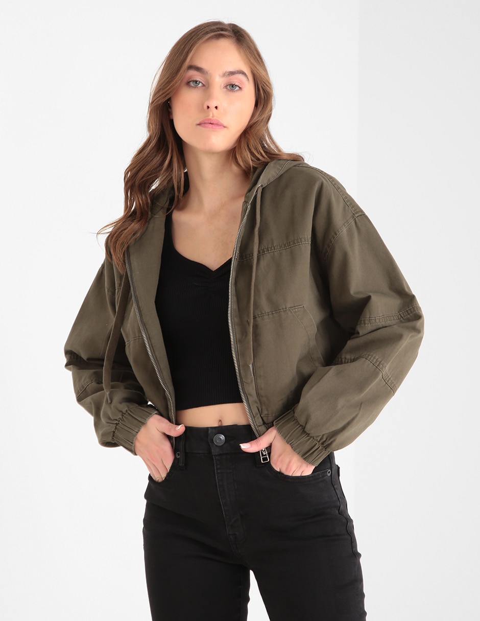 Chamarra Aeropostale Negra con Borrega Blanca – SorgaShop
