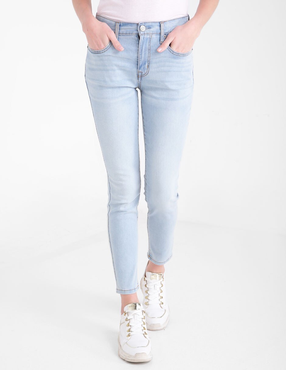 Jeans skinny Aéropostale lavado claro corte cintura para mujer en Liverpool