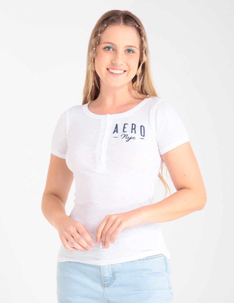 Playera Aéropostale cuello redondo para mujer en Liverpool