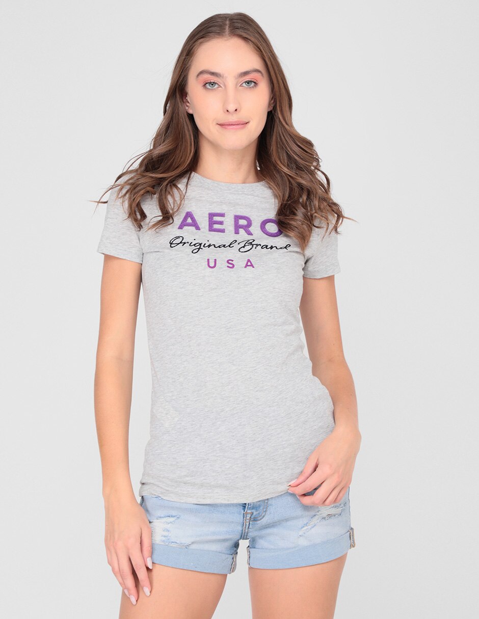 Playera Aéropostale cuello redondo para mujer en Liverpool