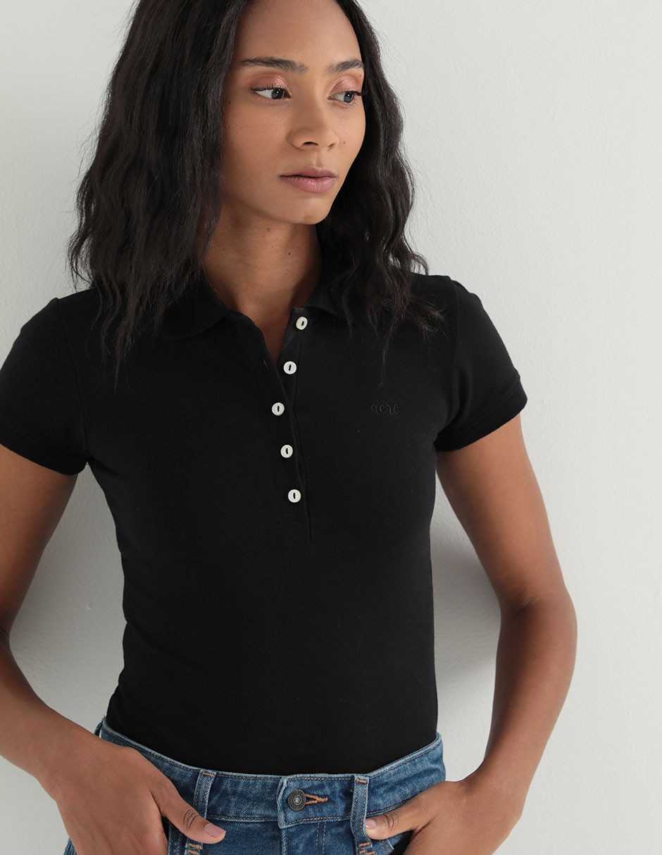 Playera tipo polo para mujer 4