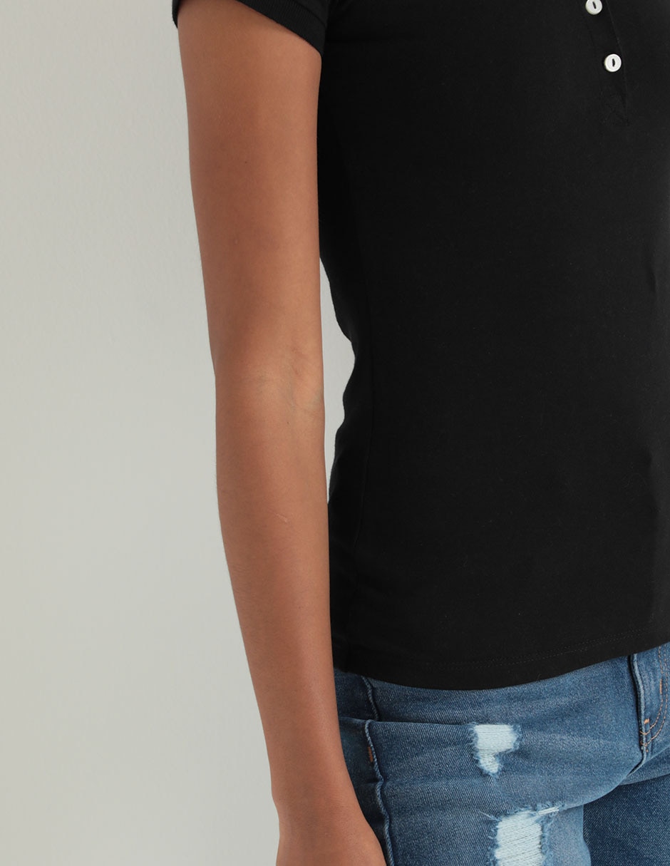 Playera tipo polo para mujer 5