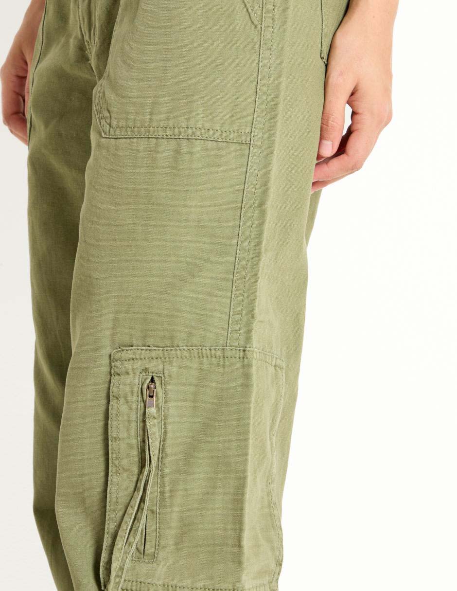 Pantalón cargo regular para mujer 4