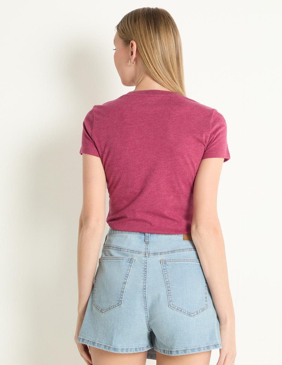 Playera manga corta  cuello redondo para mujer 2