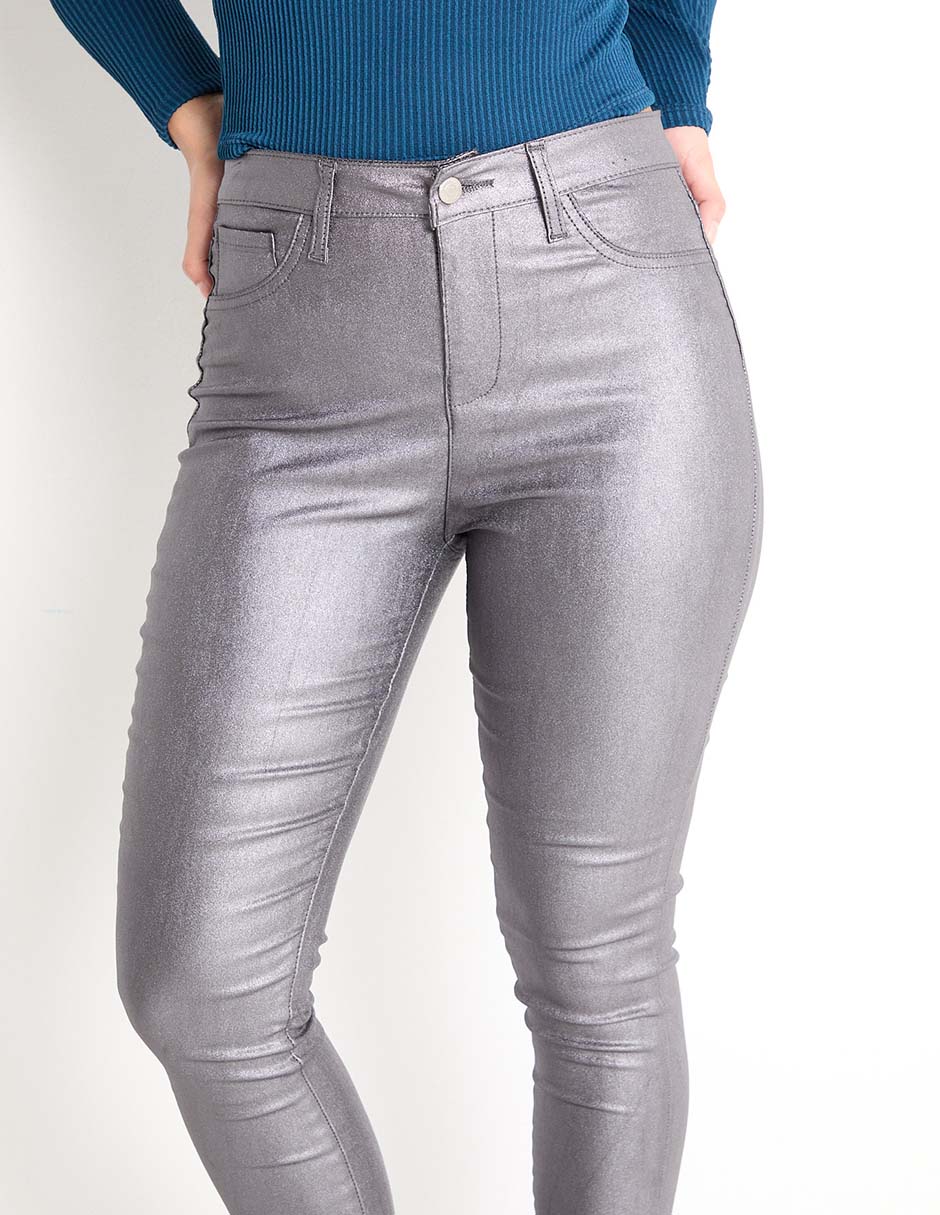 Jeans skinny corte cintura para mujer