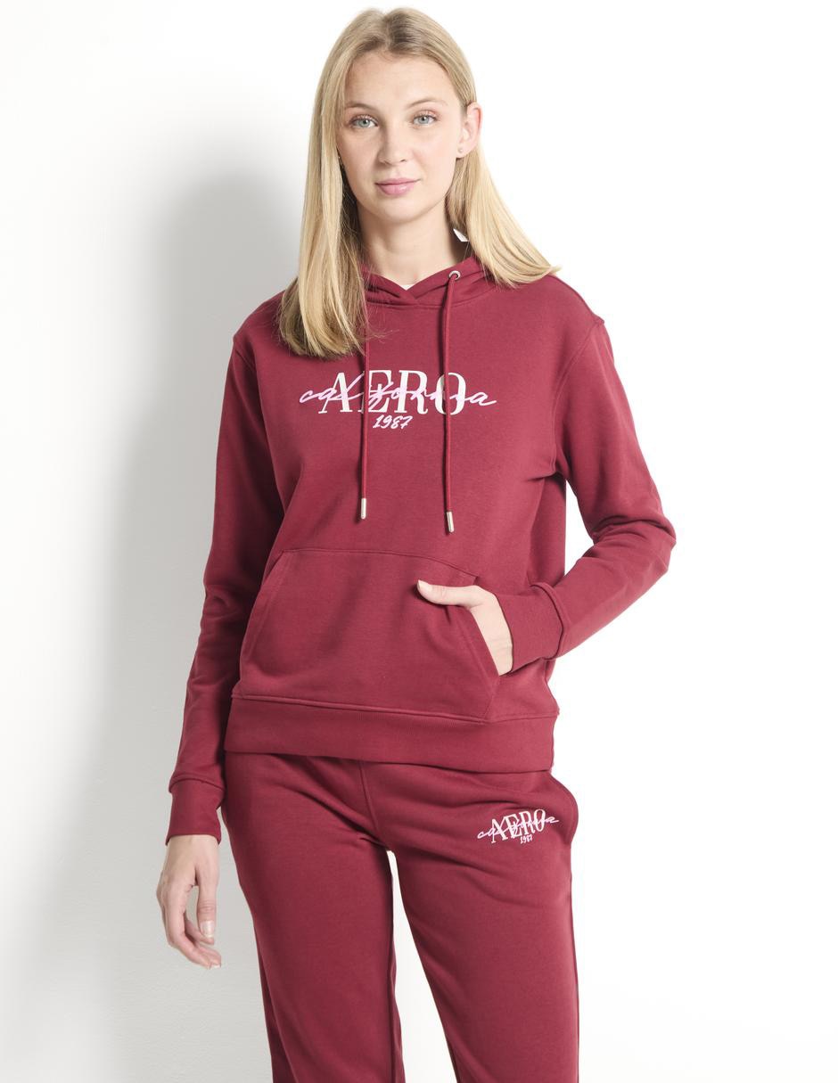 Aeropostale Pants Con Sudadera Rojos Para Mujer Sudadera Con