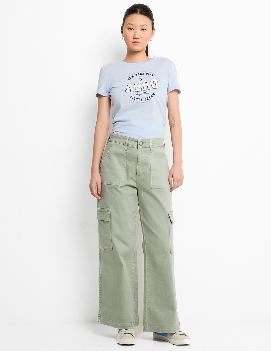 Playera manga corta cuello redondo para mujer 3