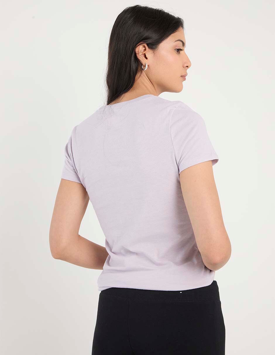 Playera manga corta cuello redondo para mujer 5