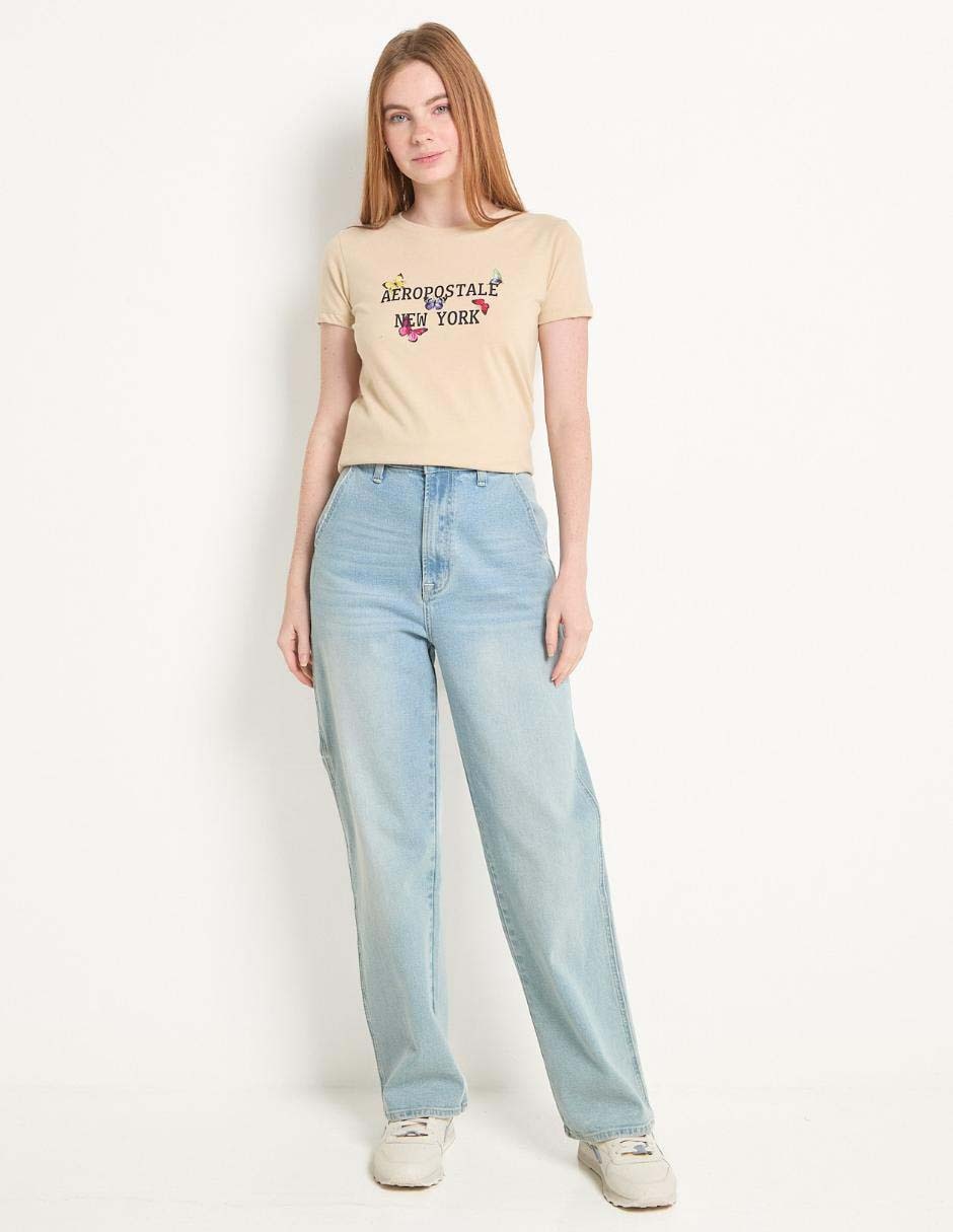 Playera manga corta cuello redondo para mujer 3