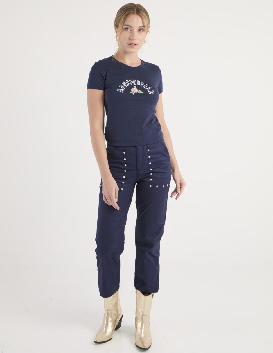 Pantalón capri straight para mujer