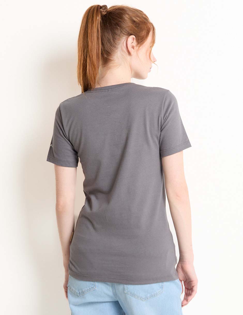 Playera manga corta cuello redondo para mujer 2