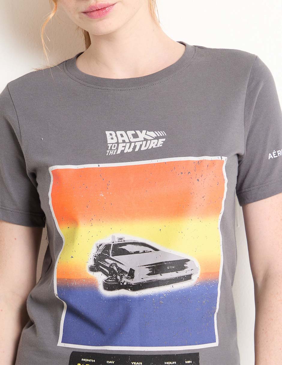 Playera manga corta cuello redondo para mujer 4