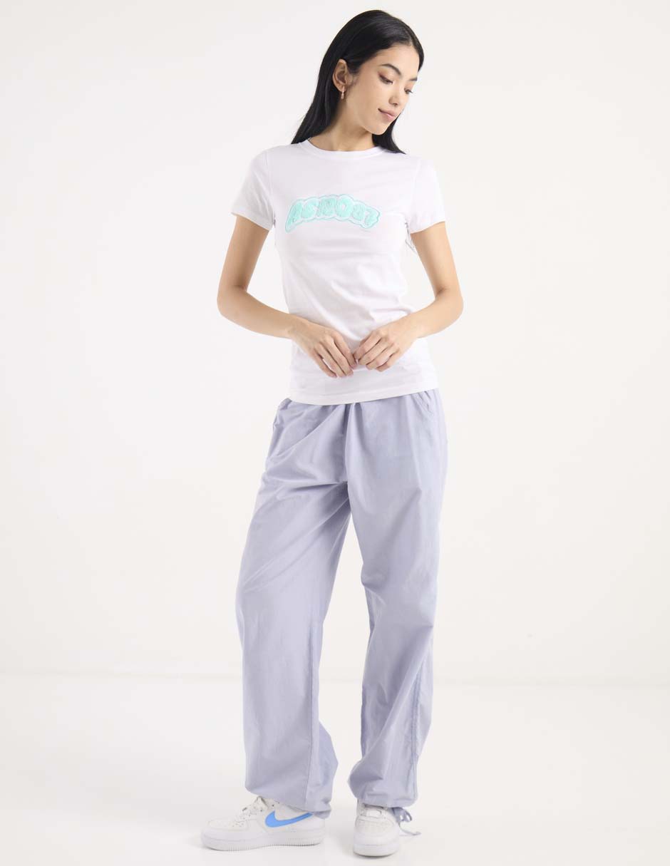 Playera manga corta cuello redondo para mujer 3
