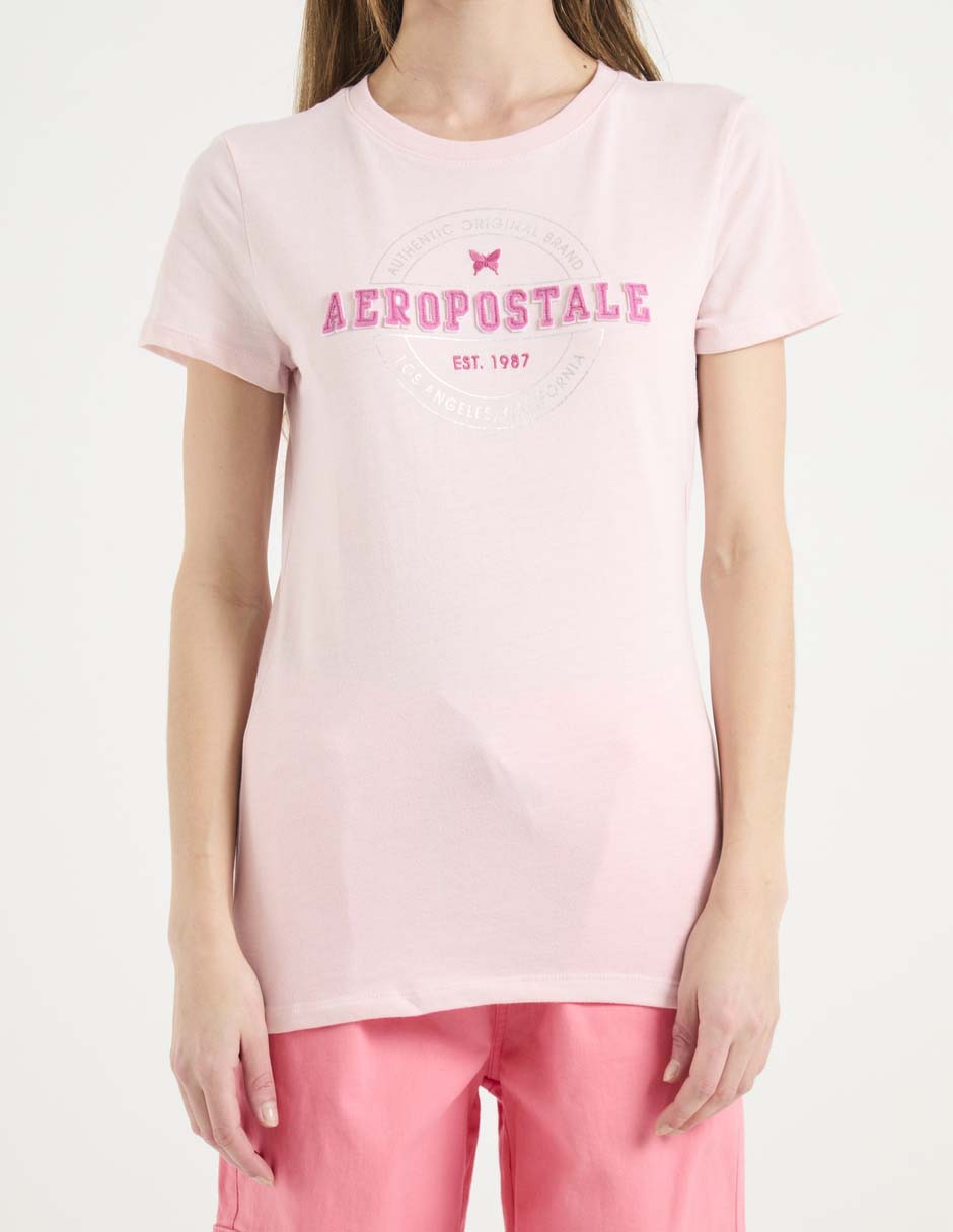 Playera manga corta cuello redondo para mujer 5