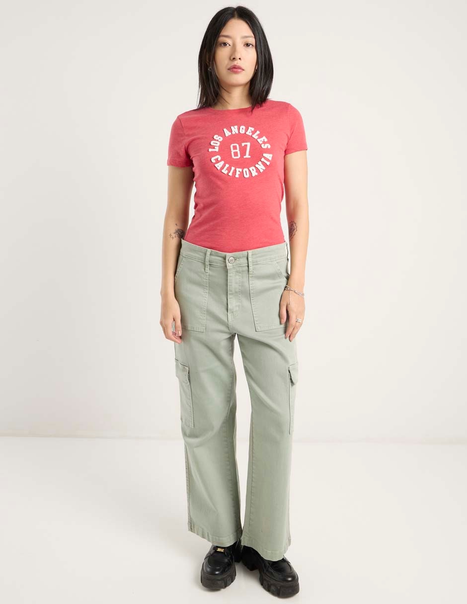 Playera manga corta Aero cuello redondo para mujer