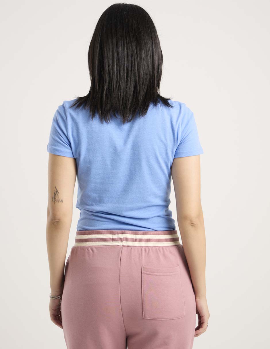 Playera manga corta cuello redondo para mujer 2