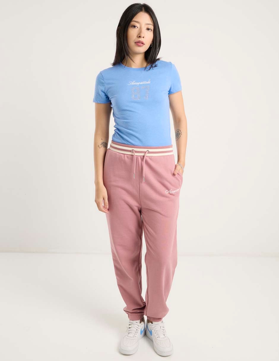 Playera manga corta cuello redondo para mujer 3