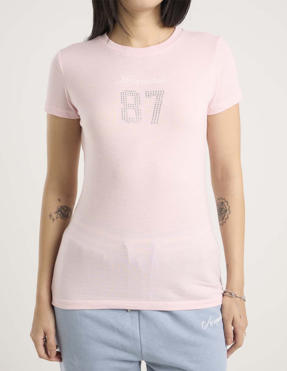 Playera manga corta Aero cuello redondo para mujer