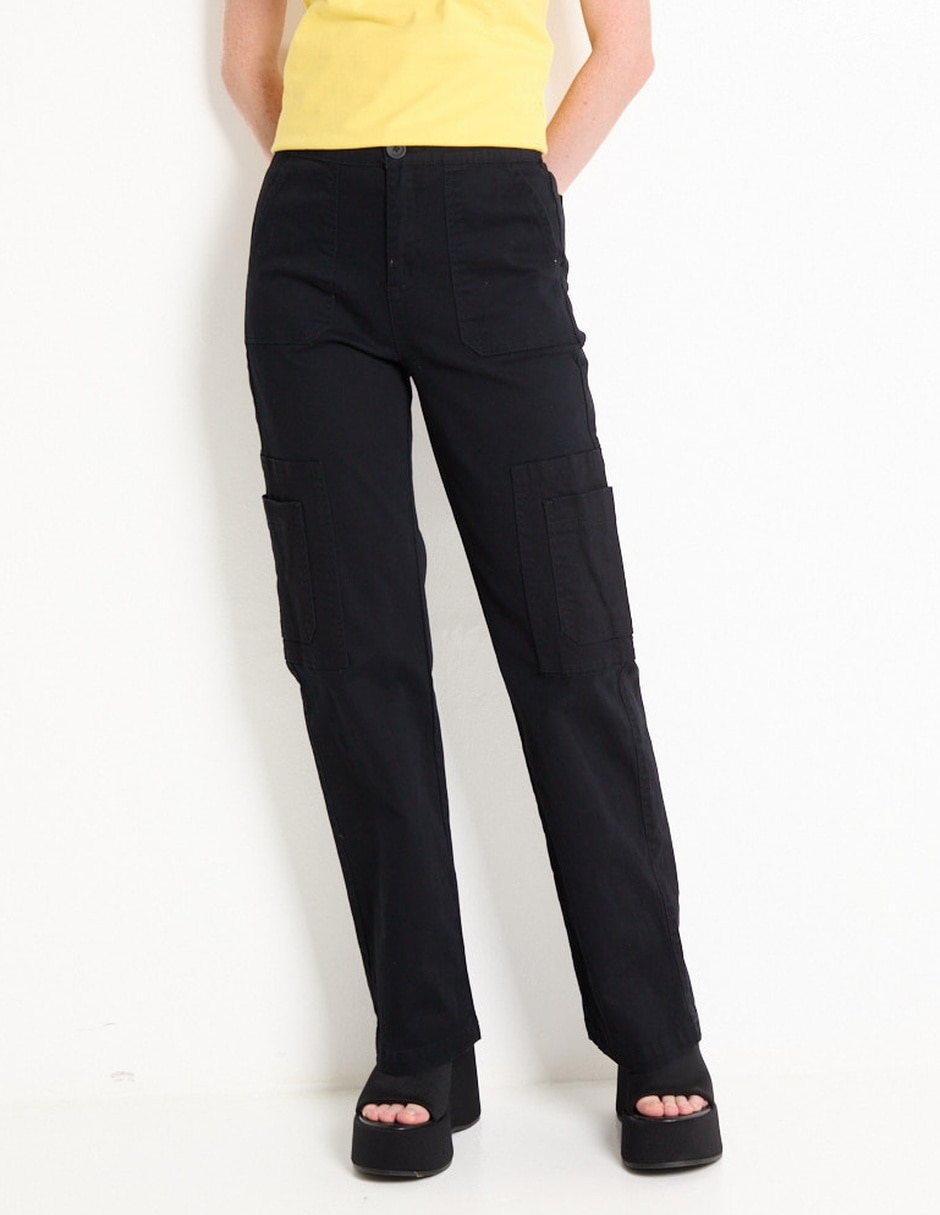 Pantalón cargo slim para mujer